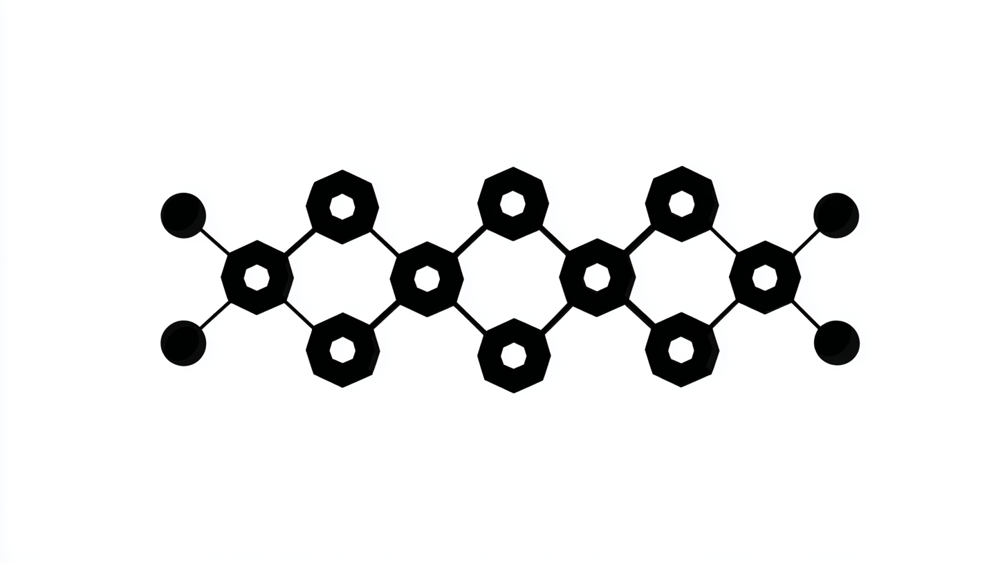 Never Sober Minimalist Peptide Chain Icon Composed of Interco